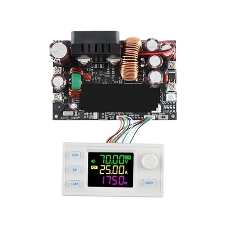 XY7025 70V/25A/1750W Buck Converter Stabilized Power Supply Adjustable Regulated Voltage and Current Step-Down Module