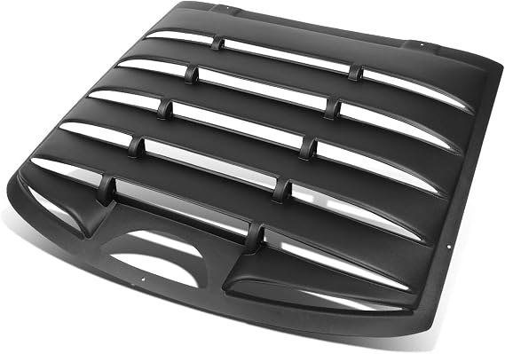 Auto Dynasty Rear Window Vent Louver Style Windshield Sun Shade Cover Compatible with Chevy Cavalier/Pontiac Sunfire 2-Dr 95-03