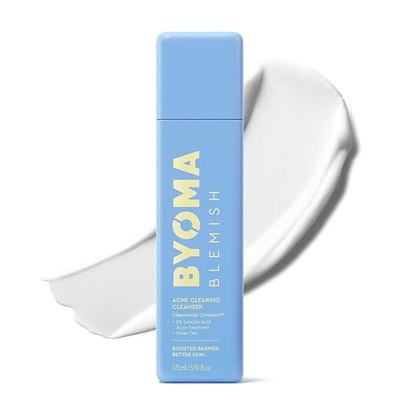 BYOMA Blemish Acne Clearing Creamy Cleanser - 5.91 fl oz: Paraben-Free, Facial Treatments, Lotion, Fresh Scent