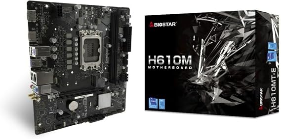 Biostar H610MTE LGA 1700 Intel H610 Motherboard