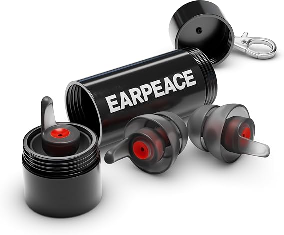 EarPeace Moto Motorcycle Ear Plugs - Reusable Noise-Reducing Earplugs