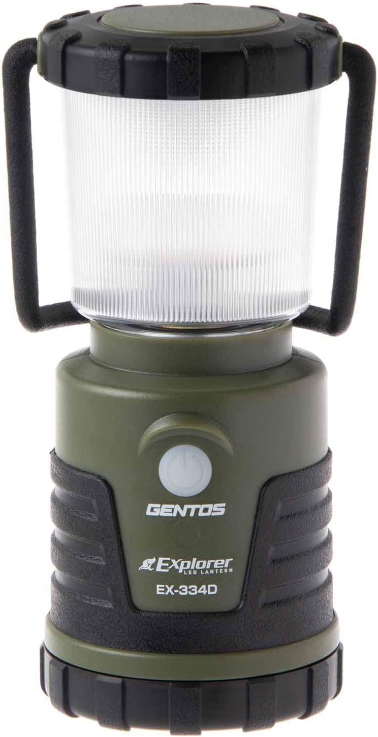 GENTOS LED Lantern, Rechargeable, Battery Operated AA34 Battery, 430-1000 Lumens, Dimmable, Explorer, EX-036D, EX-180H, EX-236D, EX-334D, EX-AG334D, EX-366D, Rechargeable Battery, EX-50CB, Camping