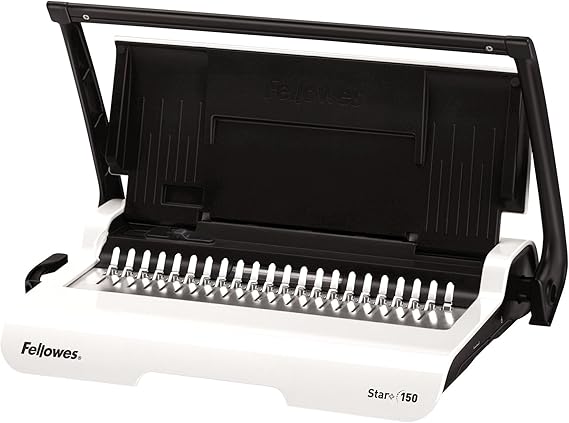 Fellowes Star+ Comb Binding Machine, Classroom Must-Haves Manual Binder, 15-Sheet Punch Capacity, Perfect for School Supplies & Classrooms (5006501)