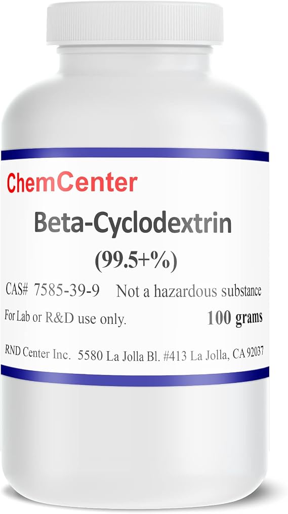 Beta-Cyclodextrin, High Purity, Powder, 100 Grams (3.5 oz.)