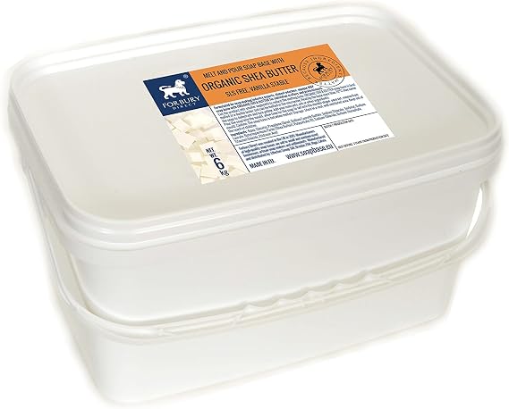 6kg Soap Base with Organic shea Butter. Melt and Pour, SLS Free Vanilla Stable