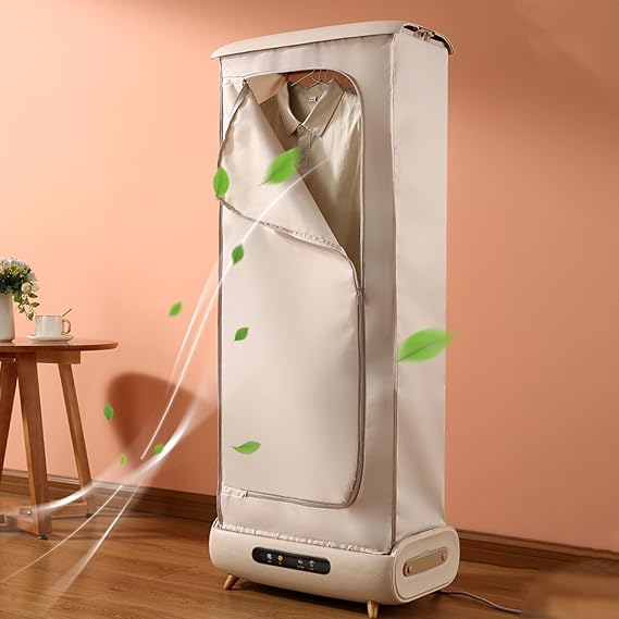 Automatic Ironing Machine, 800W Electric Portable Dryer, Heated Clothes Airer Dryer Machine, Intelligent Timing, for Apartments Dormitories RVs