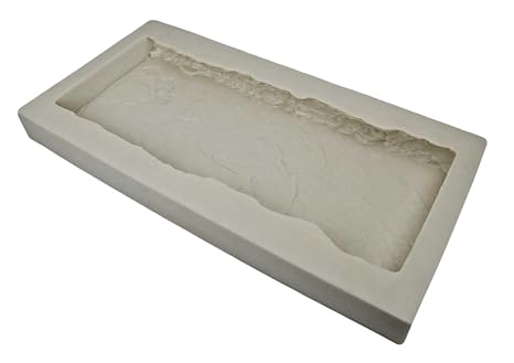 Veneer Stone Rubber Molds for Concrete, Slate Wall Cap 23.5" x 9.5" x2", Recycled Material