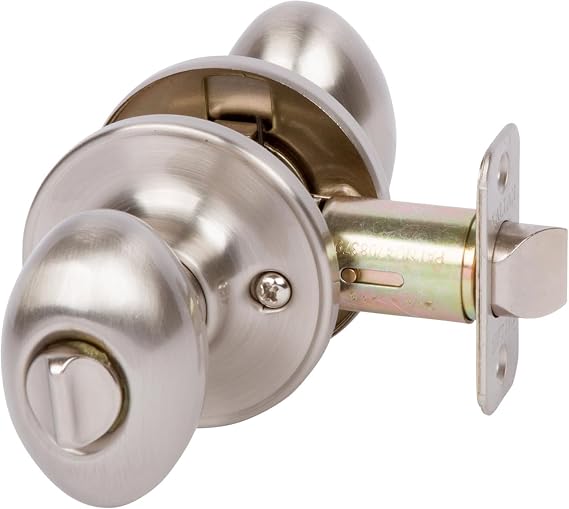 Delaney Callan Carlyle Privacy (Bed/Bath) Door Knob Satin Nickel