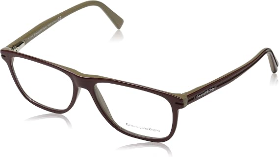 Ermenegildo Zegna Brown Men Optical Frames