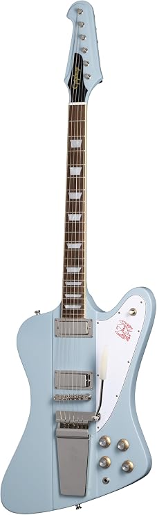 Epiphone Inspired by Gibson 1963 Firebird V, Frost Blue with Case