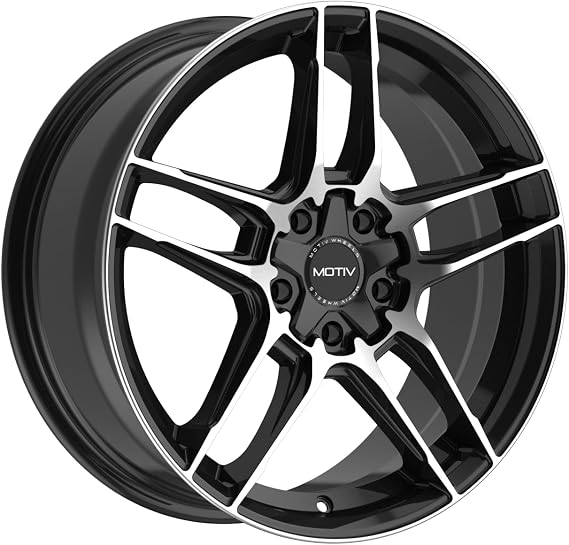 Motiv 434MB 18x7.5 5x4.5"/5x120 +40mm Black/Machined Wheel Rim 18" Inch