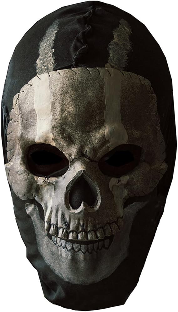 Ghost Skull Mask Full Face Unisex for War Game Outdoor Sport Halloween Cosplay