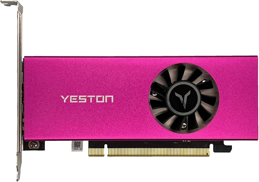 Yeston GeForce RTX 3050 6GB GDDR6 LP with Half Height Shifter Graphics Card pci Express 4.0 Video Card Desktop Computer PC Video Game Graphics Card