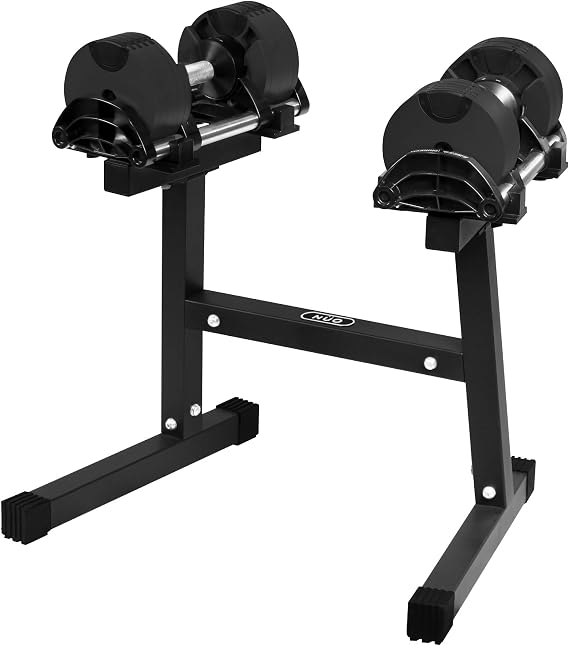 Nuobell Adjustable Dumbbells 2 Piece Stand Set, Muscle Training, Training