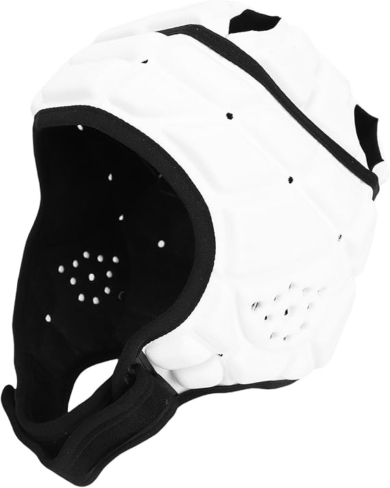 Soft Shell​ Helmet, Flag Football Helmet Headgear Head Protection for Scrums Thickened EVA Sponge Adjustable Rugby Headgear for Youth for Soccer Sports