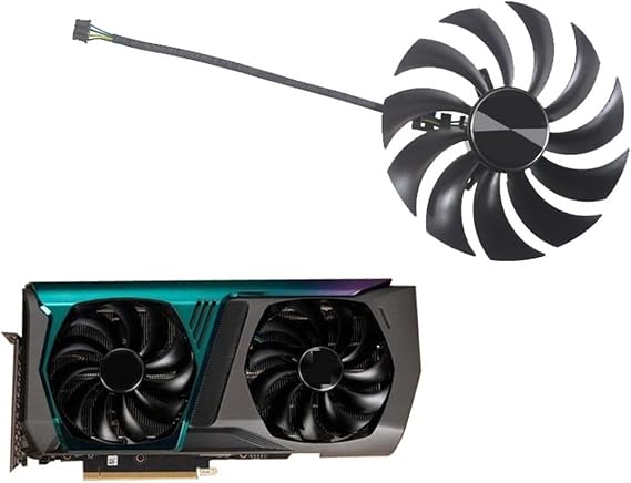 100MM GAA8S2U 12V 0.45A RTX3070 GPU Cooling Fan Compatible for Zotac Gaming RTX 3070 AMP Holo LHR Graphics Card Fan Kindly (Blade Color : Right)