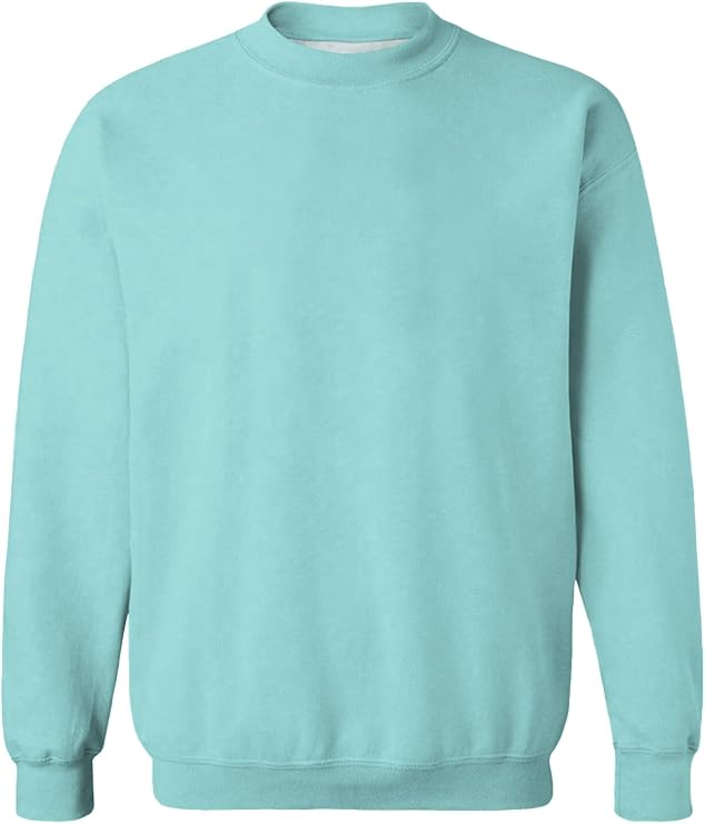 Mens Crewneck Sweatshirts Soft Long Sleeve Pullover Shirts Lightweigt Sweat Shirt Breathable Pullover Sweater