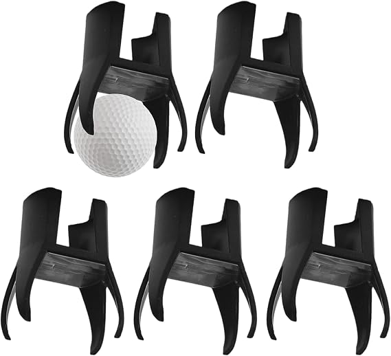 5 Pcs Golf Ball Retriever,4-Claw Golf Ball Retriever for Putter,Golf Ball Picker Upper,Golf Ball Grabber Claw Sucker Golf Ball Pick Up Tool for Putter Grip