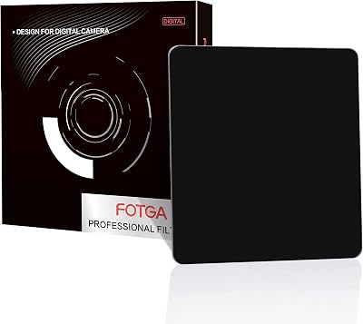 100x100mm Square Filter,ND1000 3.0 Neutral Density 10 Stop Optical Glass fits Cokin Z Matte Box Filter Holder