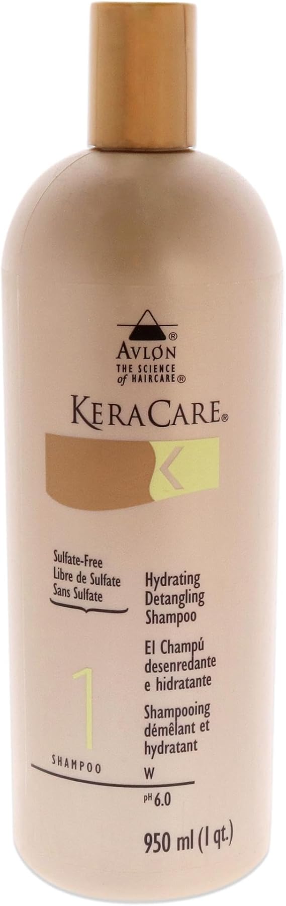 KeraCare Hydrating Detangling Shampoo- Dry, Damaged &amp; Curly Hair 32oz