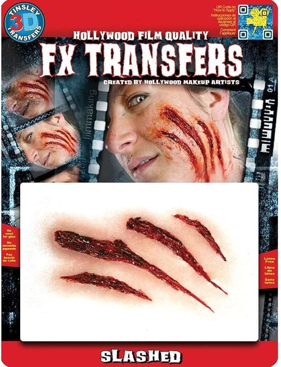 Tinsley Transfers MD Slashed 3D FX Temporary Tattoo
