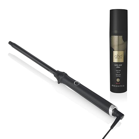 ghd Thin Wand Hair Curler 0.5" Hair Curler Wand with Safer-for-Hair Styling Tool Temperature, Perfect Curling Wand to Create Tight Curls in Seconds with All Day Curl Hold