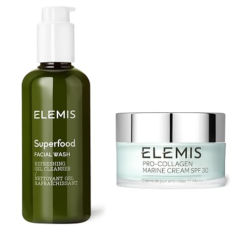 ELEMIS Superfood Facial Wash & ELEMIS Pro-Collagen Marine Cream with SPF 30