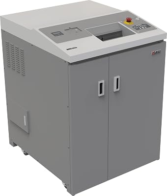 Dahle PowerTEC 828 HD Hard Drive and Paper Shredder, Cross Cut, Shreds 3.5 Hard Drives, CDsDVDs, Paper, Chain Driven 4.5 Hp Motor, P-3 SecurityH-4