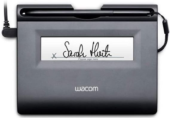 Wacom Sign & Save Mobile STU-300 4-inch Black Graphics Tablet for Teaching, Drawing, Painting - Windows, macOS
