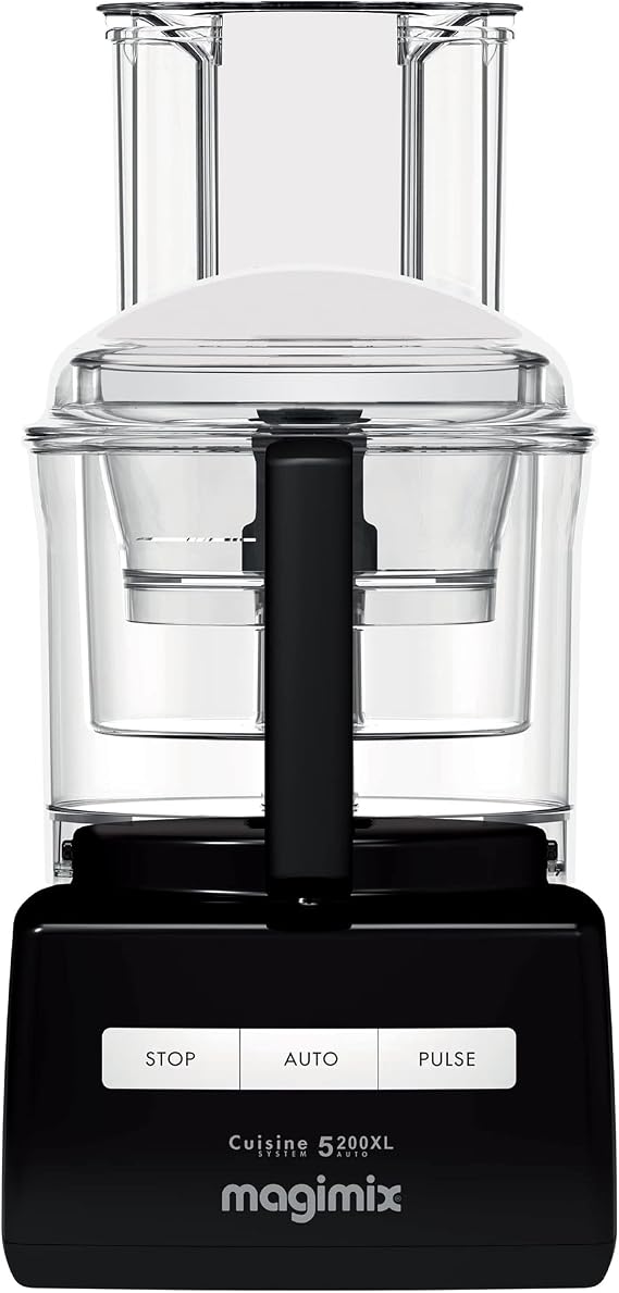 Magimix 5200XL Food Processor - Multifunctional 7 in 1 Food Preparation, 3.6L BPA-Free Bowl, Professional Quality Ultra-Sharp Blades, Quiet Energy Efficient 1100W Motor - Black