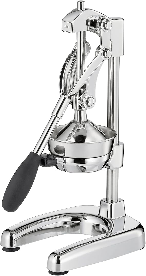 Cilio Commercial Grade Citrus Press Manual Juicer, Silver