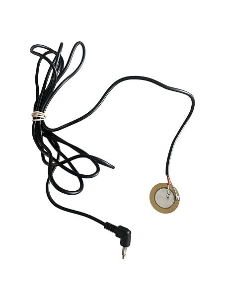 New Company Guitar Hero Replacement Yellow Piezo Disc with 6 Ft 3.5mm Mono Cable for Drumset Pedal | Bass Drum Repair | Compatible with Xbox 360, PS3, Wii