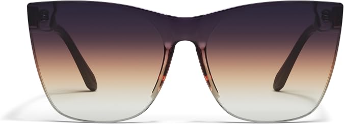 QUAY - Womens Sunglasses, Cat Eye Lenses with UV Protection (Come Thru, Black)