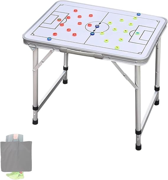Magnetic Dry Erase Coach Board, Soccer Clipboard, Portable Folding, with Carry Handle, for Teching Training