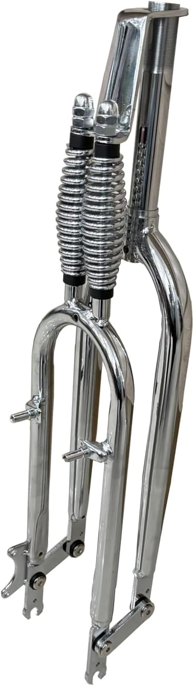 26" Springer Fork 1" Threaded Bicycle Fork Dual Spring Classical Fork