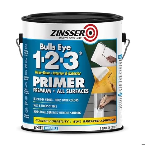 Zinsser 1 gal. Interior/Exterior Stain Blocking Primer/Sealer s 350 to 450 sq. ft./gal, White - 2001
