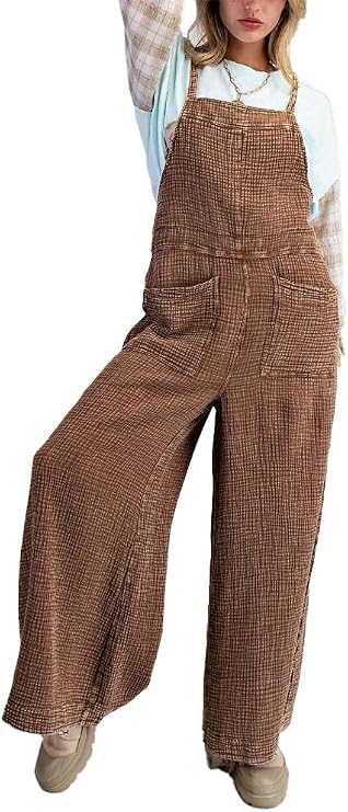 Easel Washed Cotton Jumpsuit