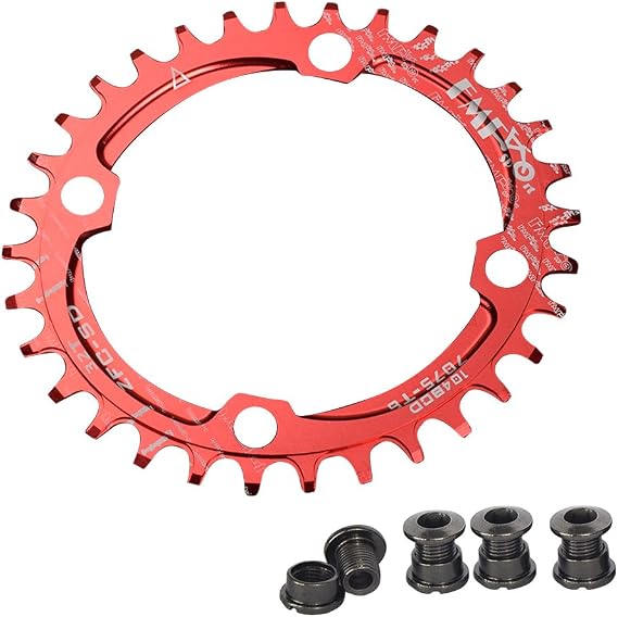 UPANBIKE Bike Bicycle Narrow Wide Oval Single Chainring BCD 104mm 32T 34T 36T 38T