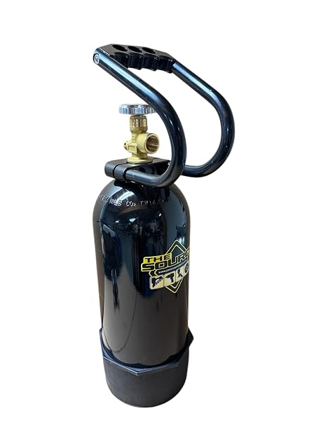 The Source Nitrogen Cylinder, 27 Cu Ft, DOT Approved Aluminum for Tires, Shocks, HVAC and Plumbing with Protective Carry Handle and Boot