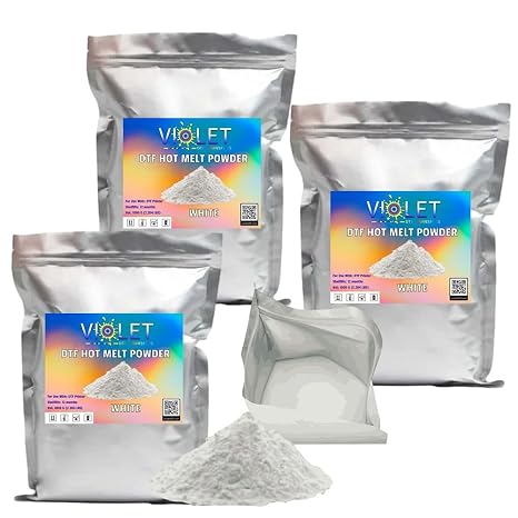 DTF Powder 3000g White DTF Adhesive Powder for All DTF Printers, 3-KG Digital Transfer TPU Powder for Sublimation Film, Cotton, Polyester, Fabric T-ShirtsWashable & Durable DTF Transfer Supply