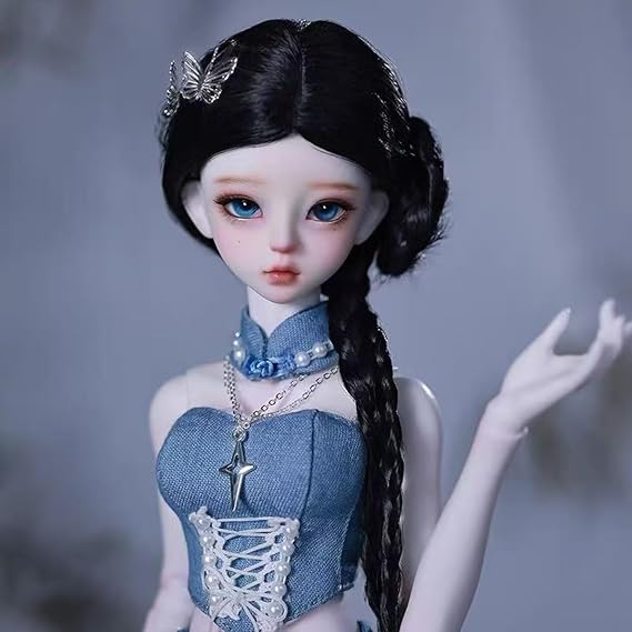 Fashion 1/4 Bjd Doll 17.3" Ball Jointed Dolls White Skin Tone Handmade SD Doll, Collectible Gift Set