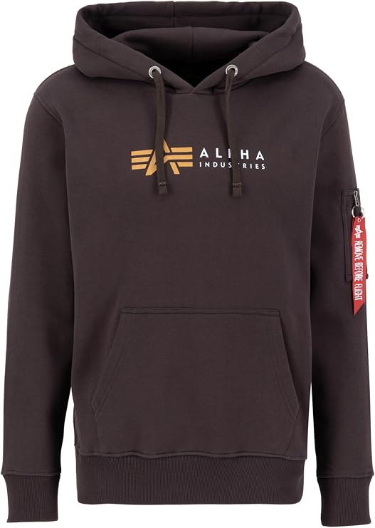 Alpha Industries mens Alpha Label Hoody Kapuzensweat Fur Herren