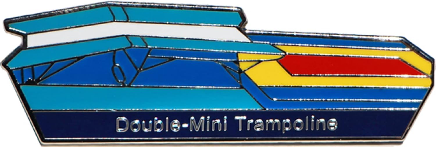 Snowflake Designs Double Mini Trampoline Gymnastics Pin