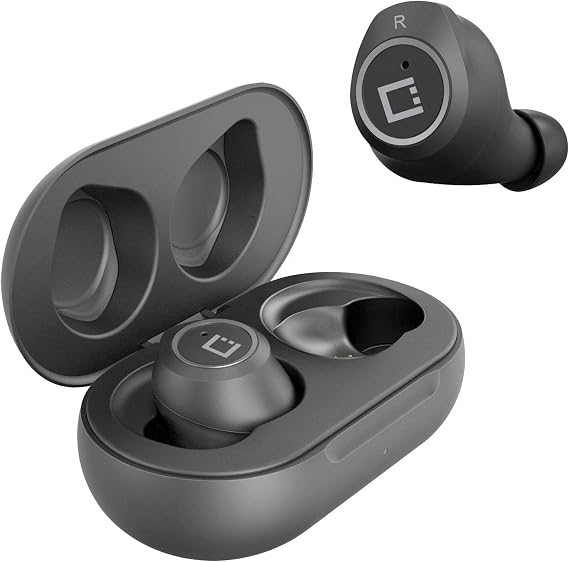 Wireless V5 Bluetooth Earbuds Compatible with Xiaomi Redmi Note 5 Pro with Charging case for in Ear Headphones. (V5.0 Black)