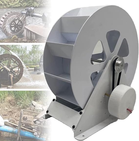 Water Turbine Generator,Waterwheel,Hydroelectric Generator,Low-speed Disc-type Power Generation,Outdoor Wind Water Wheel (100w)