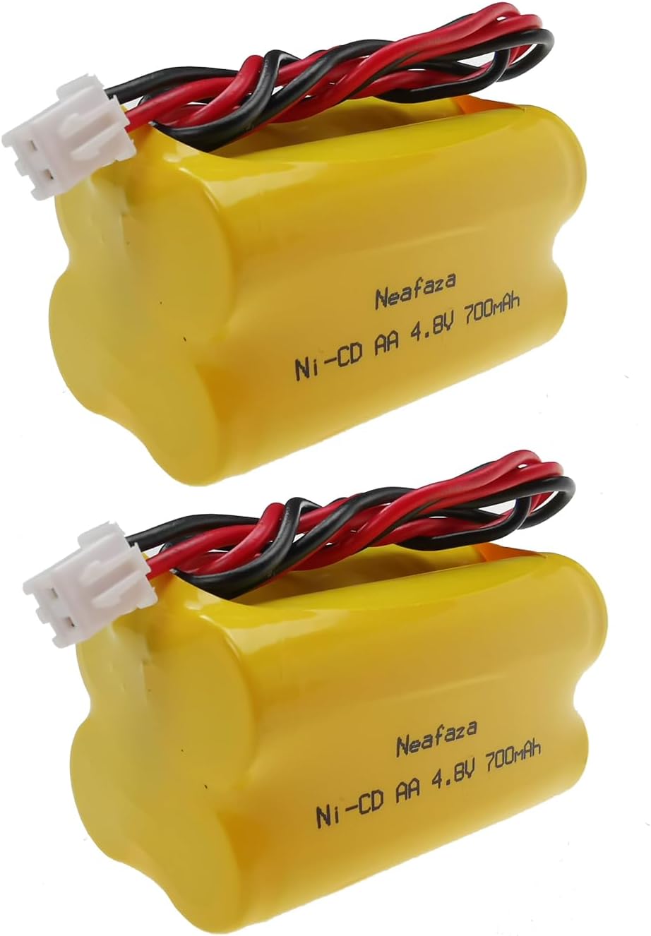 BL93NC487 4.8V 700mAh Ni-Cd Battery Pack Compatible with Emergi-Lite MAG93NC487, Exit Light Co BAA-48R BAA48R, Interstate NIC0186, Dantona Custom-43, OSI OSA-126 BL93NC484 BL93NC485 2 Pack