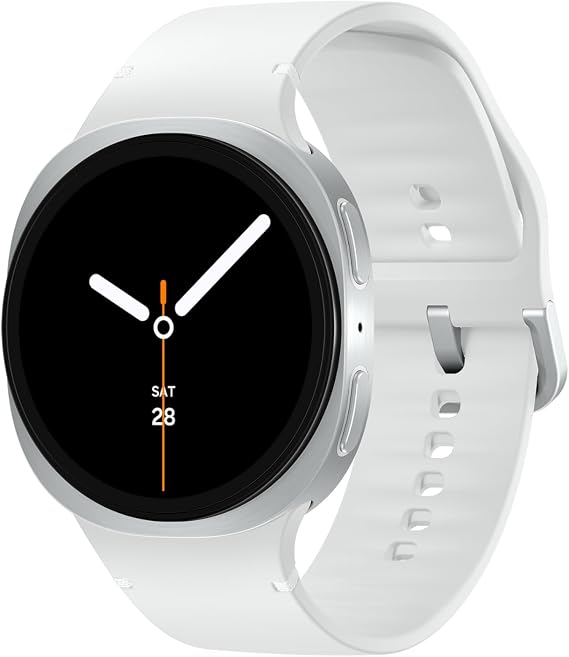 Samsung Galaxy Watch 8 | 44mm | AI Smartwatch w/ 1.47" AMOLED, Wear OS 6, Wi-Fi, Bluetooth, Heart Rate, GPS Fitness Tracker | IP68, MIL-STD-810H | International Model L330 | w/Fast Charger, Silver