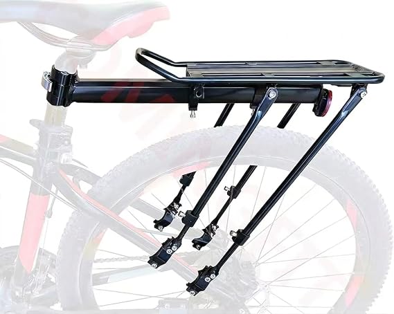 COMINGFIT 2026 Upgraded Bicycle Cargo Rack, 80KG Heavy Duty Bike Rear Rack, 4-Leg Double Strength, 2.0mm Thickened Universal for MTB Road City Kids Fat Tire Bike (3.5"), with Anti-Rub Guards