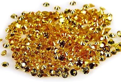 0.64 ct 10 PCS LOT CALIBRATED SIZE 2.41 mm ROUND SHAPE CEYLON YELLOW SAPPHIRE NATURAL LOOSE GEMSTONE