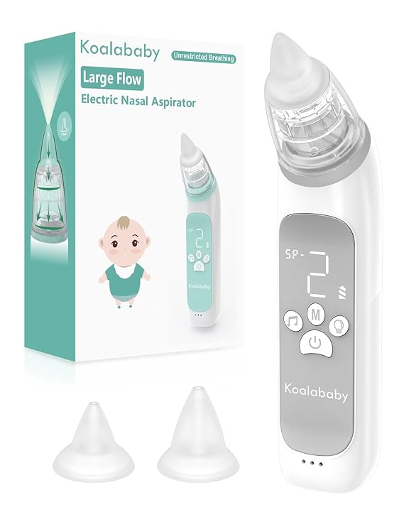 Koalababy Electric Nasal Aspirator, Large-Flow Baby Nose Sucker